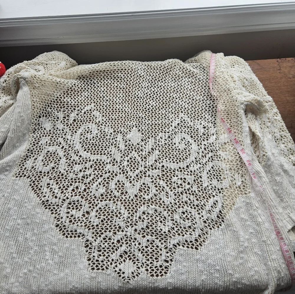 Crystal Kobe M cotton lace open sweater - Picture 10 of 10